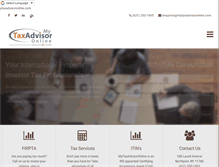 Tablet Screenshot of mytaxadvisoronline.com